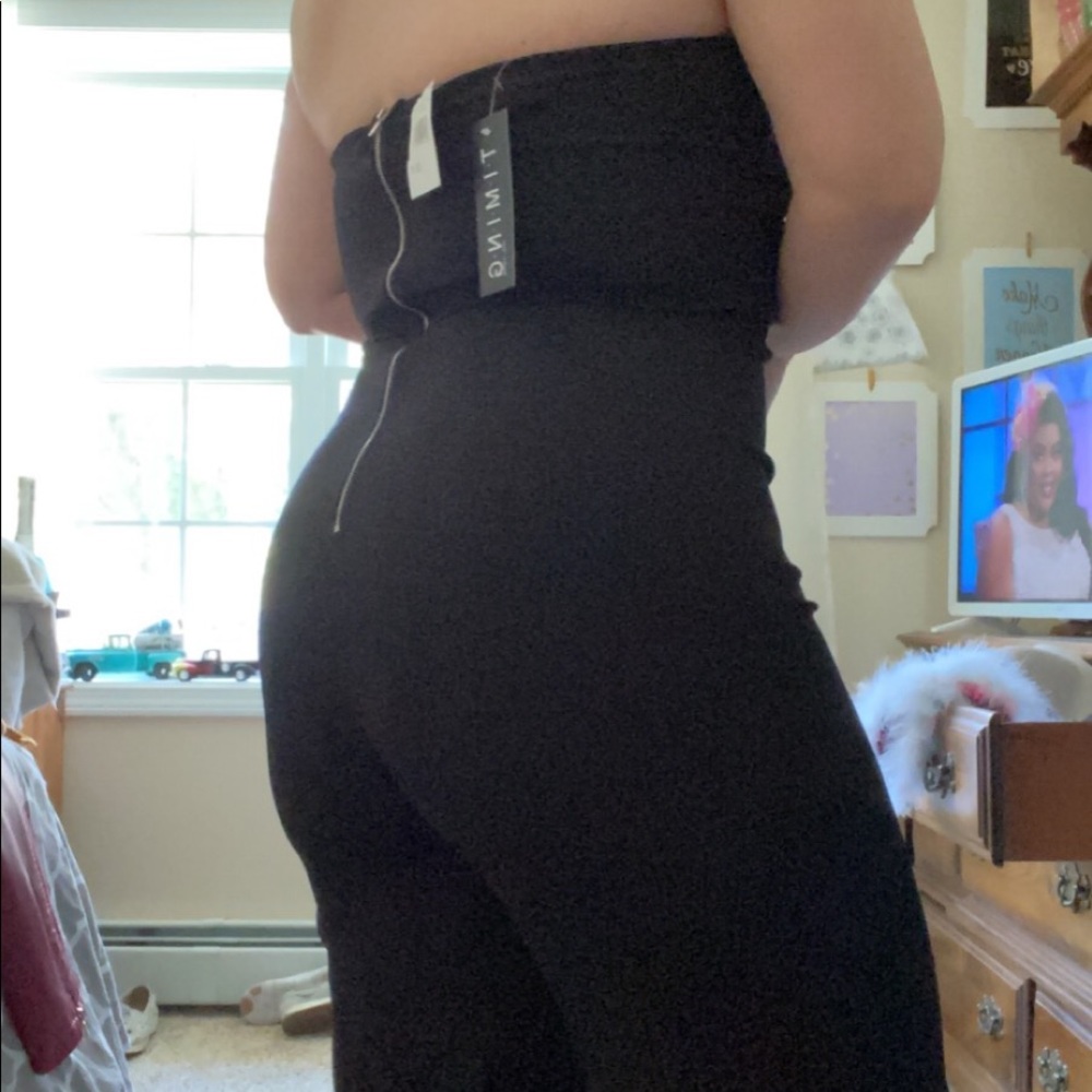 Strapless romper